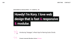 Desktop Screenshot of korywakefield.com